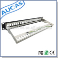 AMP 110 / Krone idc / Dupla cat5e cat6 patch panel / 24 portas blindadas 19 &quot;UTP 1U painel de montagem em rack